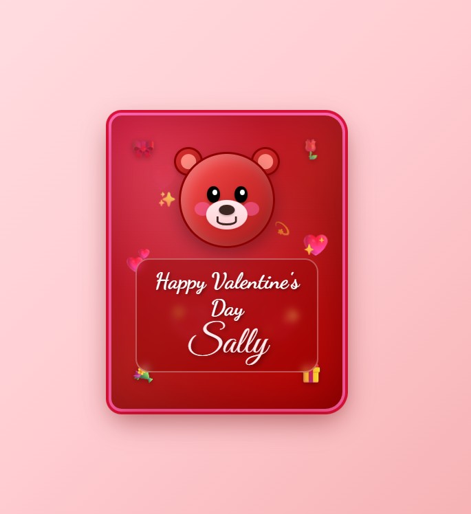 Bear Hugs Valentine Card