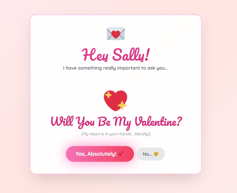 Valentine's Day Proposal 2